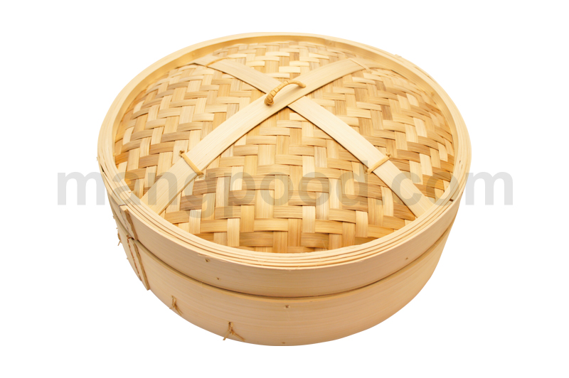 ซึ้งนึ่งติ่มซำไม้ไผ่ 16 นิ้ว หรือเข่งนึ่งซาลาเปาขนาด 16 นิ้ว พร้อมกับฝาเข่งติ่มซำขนาด 16 นิ้ว (Dim Sum Bamboo Steamer Basket and Lid Cover 16 inches) มีจำหน่ายที่ แมงปูด...การเครื่องครัว จ้า