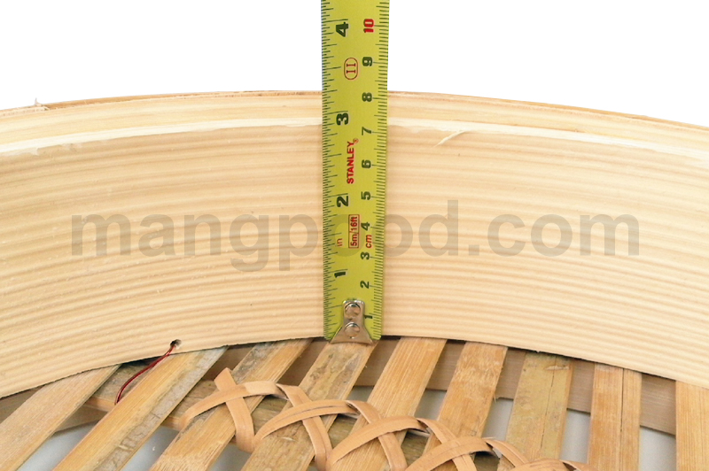 ความสูงเข่งติ่มซำไม้ไผ่ขนาดใหญ่ 18 นิ้ว (Dim Sum Bamboo Steamer Basket 18 Inches Inside Height)